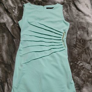 Ivanka Trump Side Zip Dress, Seafoam, Size Medium